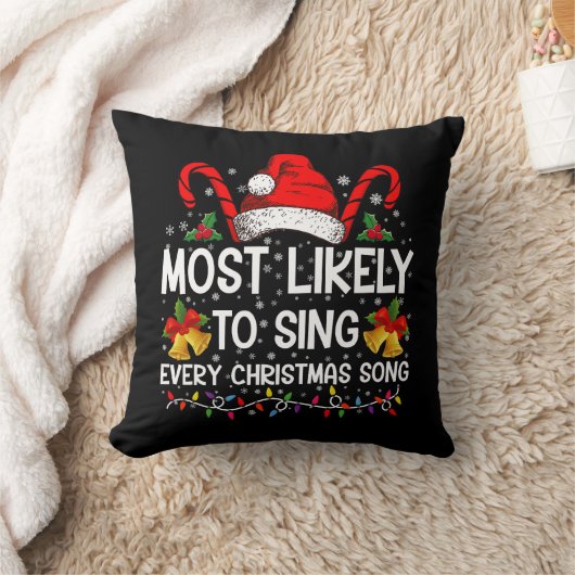 最も可能性の高い各クリスマスソングクリスマス家族 クッション (ブランケット)