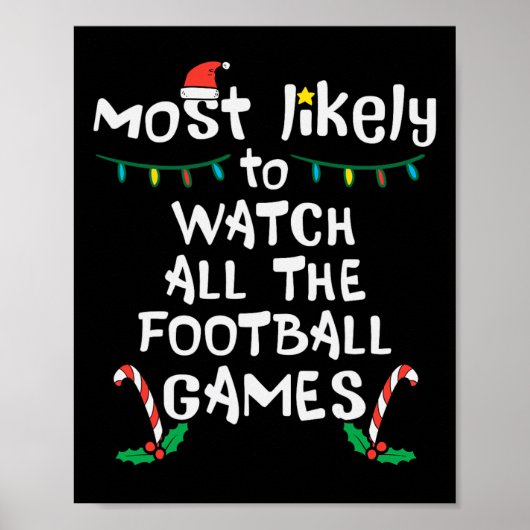 最も可能性の高い時計サッカークリスマスクリスマス家族M ポスター (正面)