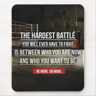 最も困難な戦い – トレーニング やる気を起こさせる マウスパッド