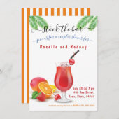 最も在庫独占的のバーシャワー 招待状 (正面/裏面)