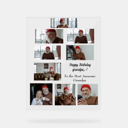 最も大いじいさま素晴らしに アクリルサイン (正面)