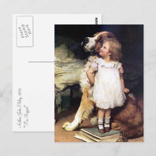 最も大きい人 ポストカード (正面/裏面)