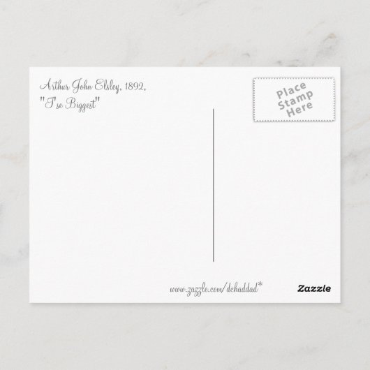 最も大きい人 ポストカード (裏面)