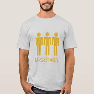 最も大きい軍隊 Tシャツ