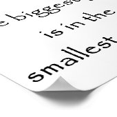 最も大きな贈り物は最も小さいパッケージポスターである ポスター (角)