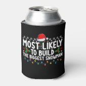 最も大きな雪だるま雪を作る可能性が高い 缶クーラー (缶正面)