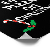 最も好きピザク食べスクリスマスクリスマス家族の試合 ポスター (角)
