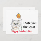 最も嫌いなバレンタイン シーズンポストカード (正面/裏面)