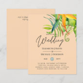 最も安いトロピカルリーフウェディングラウハーレセプション (正面/裏面)