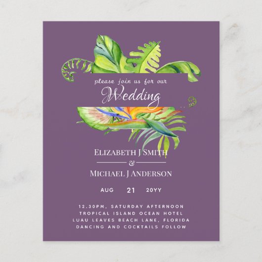 最も安いトロピ葉カル結婚披露宴のルアウ（ハワイ式宴会） (正面)