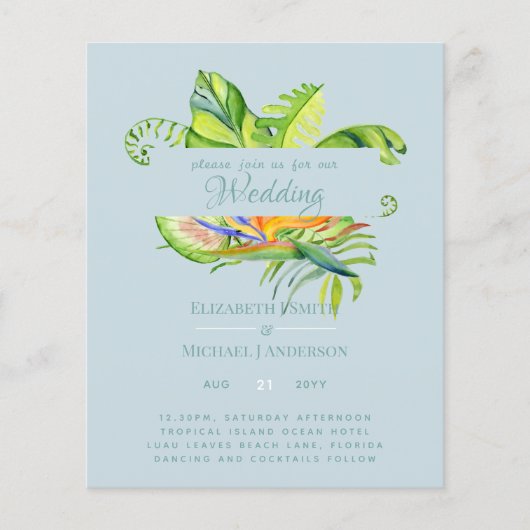 最も安いトロピ葉カル結婚披露宴のルアウ（ハワイ式宴会） (正面)