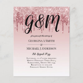 最も安いバラ金ゴールドピンクグリッター結婚ズ