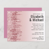 最も安いバラ金ゴールドピンクグリッター結婚ズ (正面/裏面)