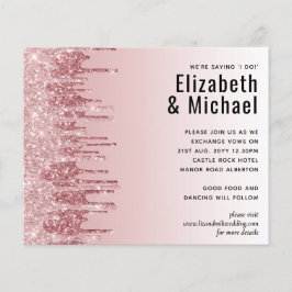 最も安いバラ金ゴールドピンクグリッター結婚ズ