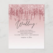 最も安いバラ金ゴールドピンクグリッター結婚ズ (正面)