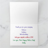 最も完エレガント全な母アメージング愛の藤 カード (内部)