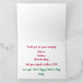 最も完璧エレガントな母親と素晴らしい恋人 カード (内部)