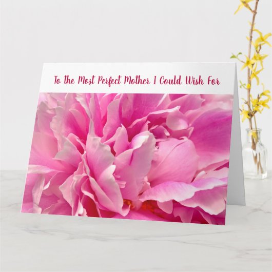 最も完璧エレガントな母親アメージングラブアート牡丹 カード (黄色い花)