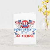 最も家にいる可能性が高い 4th of July のお揃いコーデ F カード (黄色い花)