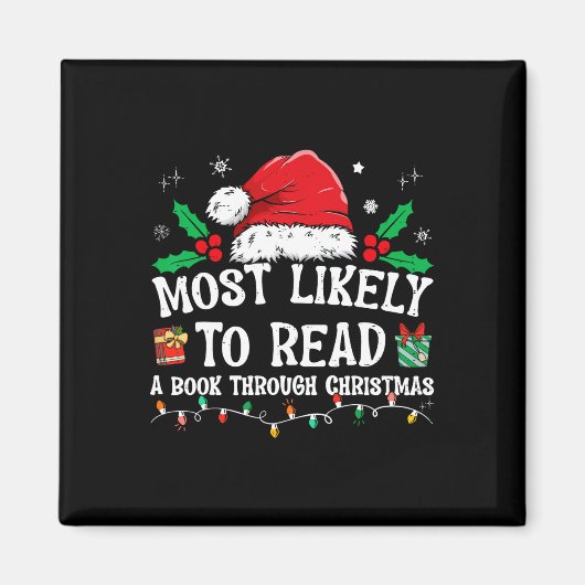 最も家族読のクリスマスに一致する本 マグネット (正面)