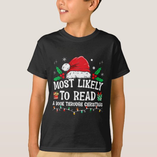 最も家族読のクリスマスに一致する本 Tシャツ (正面)