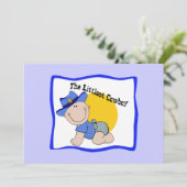 最も小さいカウボーイ招待状 – パーソナライズ 招待状 (スタンド正面)