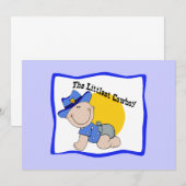 最も小さいカウボーイ招待状 – パーソナライズ 招待状 (正面/裏面)