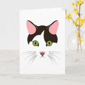 最も小さいトラのロゴカード カード (黄色い花)