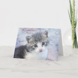 最も小さいネコのノートカード 案内状