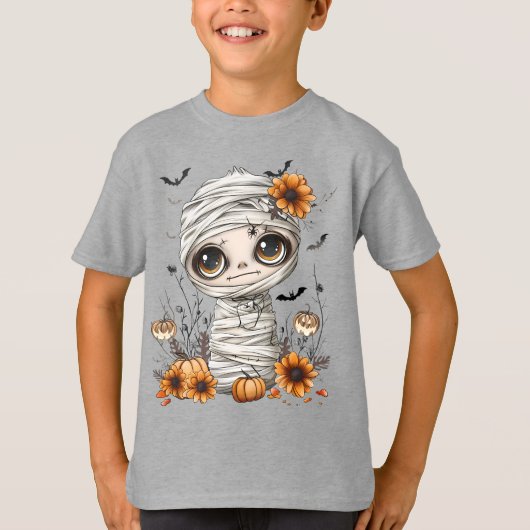 最も小さいハロウィーンのママの子供のTシャツ Tシャツ (正面)