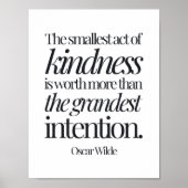 最も小さな親切の行為は、より価値がある… ポスター (正面)