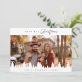 最も幸せなクリスマス 家族の写真 ダウンロード可能 シーズンカード (スタンド正面)