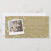 最も幸せなホリデーシーズン！おしゃれなスクリプト マルチ フォト コラージュ シーズンカード (裏面)