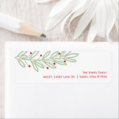 最も幸せなホリデーズスクリプト差出人住所ラベル ラベル (インサイチュ)