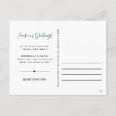 最も幸せなホリデー グリーン プライド フォト コラージュ シーズンポストカード (裏面)