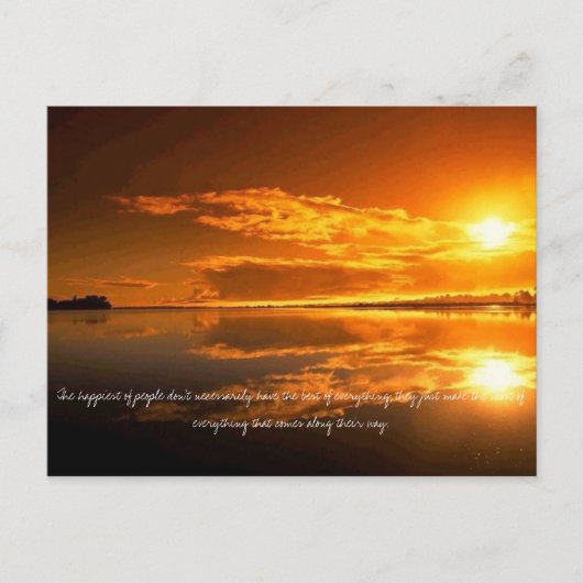 最も幸せな人は必ずしも… ポストカード (正面)