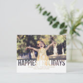 最も幸せな休日のクリスマスの挨拶 シーズンポストカード (スタンド正面)