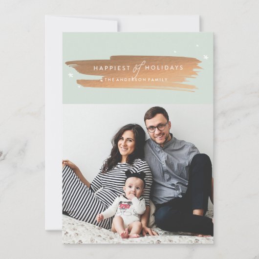 最も幸せな休日のクリスマスカード シーズンカード (正面)