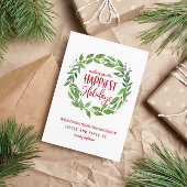 最も幸せな休日のビジネス企業のクリスマス シーズンカード