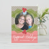 最も幸せな休日の幻想的な枝 写真1枚付き シーズンカード (スタンド正面)