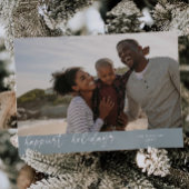 最も幸せな休日スクリプトストーンクリスマスフォト シーズンカード