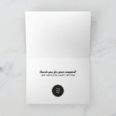 最も幸せな休日チョコレート シーズンカード (内部)