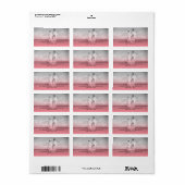 最も幸せな休日ファンシーホワイトスクリプトの写真アドレス ラベル (フルシート)