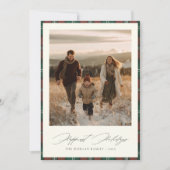 最も幸せな休日フォトプレイドクリスマスカード シーズンカード (正面)