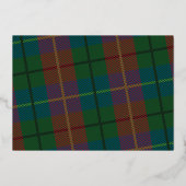 最も幸せな休日フルフォトスクリプト – Plaidアクセント 箔シーズンカード (裏面)