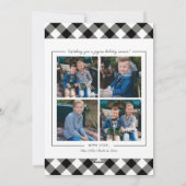 最も幸せな休日ブラックバッファロープライド写真 シーズンカード (裏面)