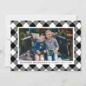 最も幸せな休日ブラックバッファロープライド写真 シーズンカード (正面)