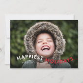 最も幸せな休日モダンタイプ写真 シーズンカード (正面)