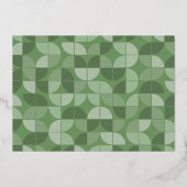 最も幸せな休日モダンフルフォトスクリプトタイプ 箔シーズンカード (裏面)