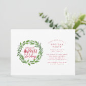 最も幸せな休日企業のクリスマスパーティー 招待状 (スタンド正面)